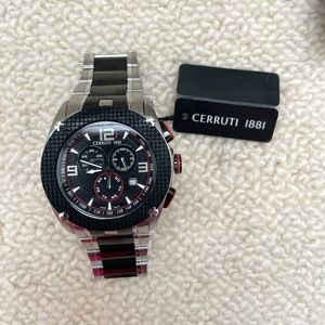 Cerruti 1881 Stainless Steel Watch NWT